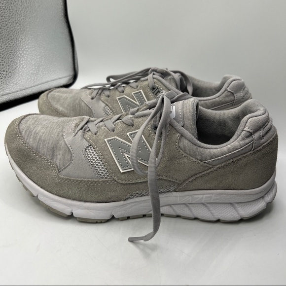 New Balance 530 Vazee Sweatshirt White Gray Lace-up Cushioned Sneakers